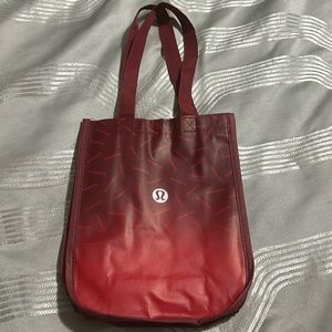 Lululemon shopping bag.